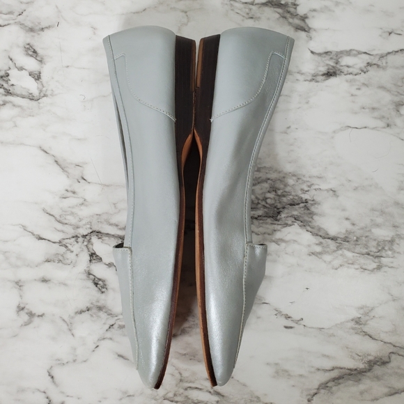 Enzo Angiolini Blue Liberty Square Toed Loafers - Picture 8 of 9